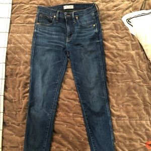 Madewell high rise SKINNY ankle  jeans